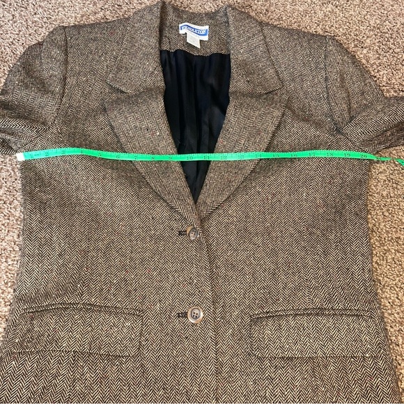 Pendleton Brown Wool Blazer Classic Notched Lapel - Picture 4 of 6